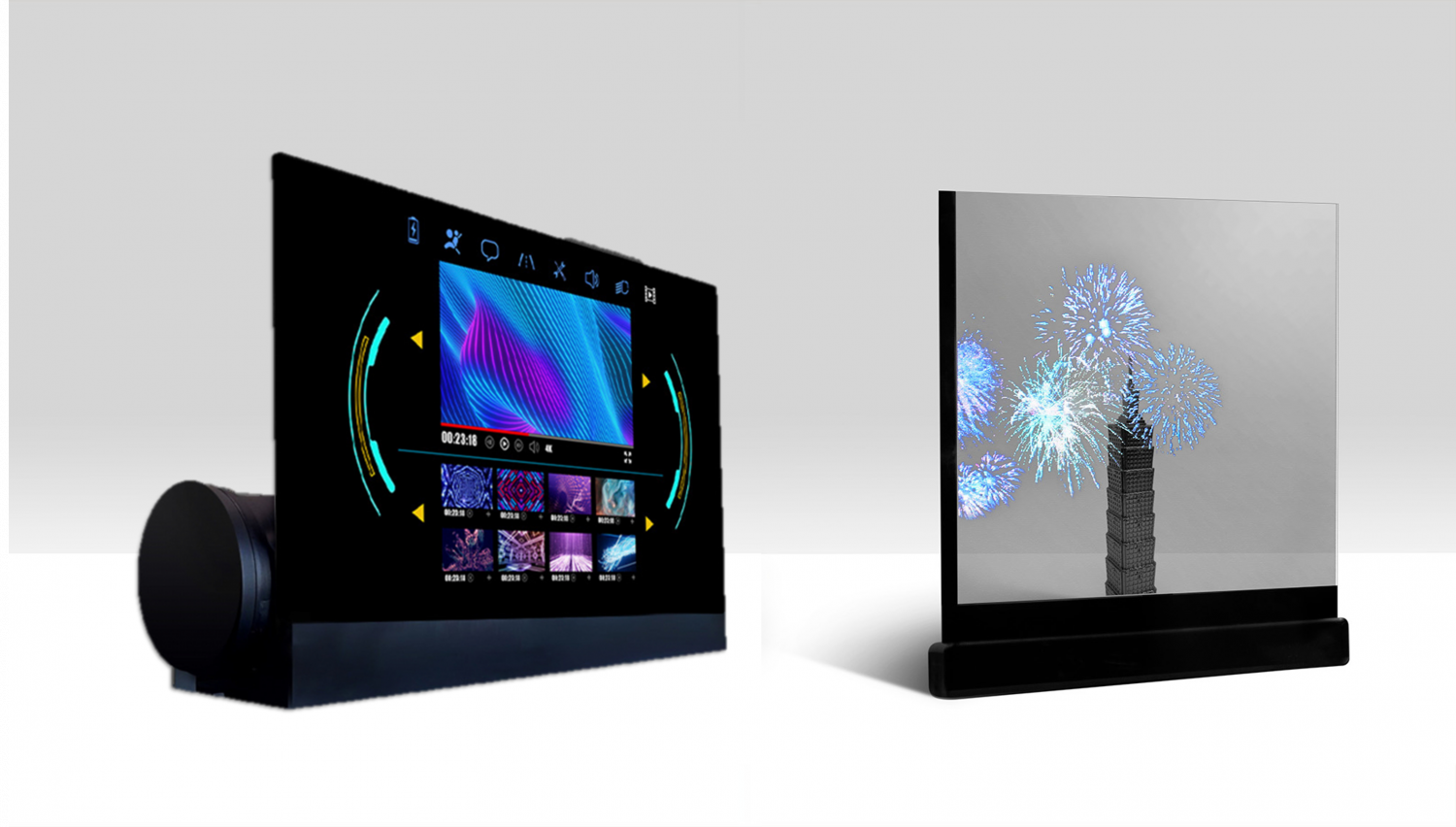 可卷式、折迭性、高透明